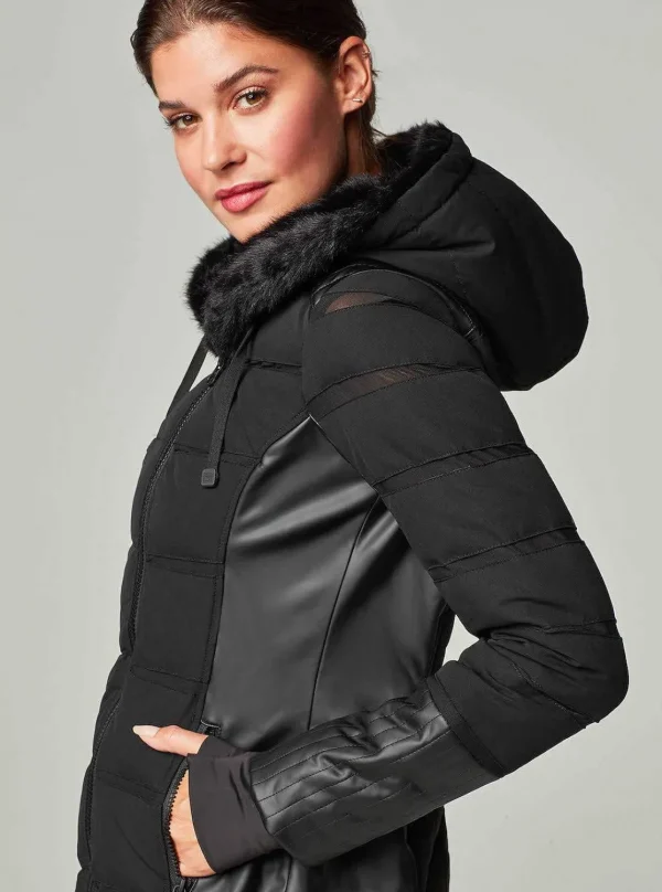 Women Blanc Noir Puffers & Coats*Asym Moto Puffer