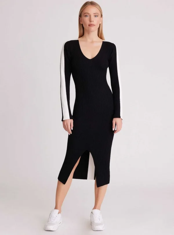 Women Blanc Noir Sweaters*Blair V Neck Sweater Dress