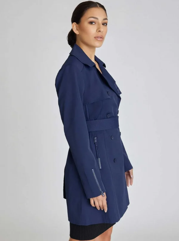 Women Blanc Noir Naval Blue*Classic Trench Coat