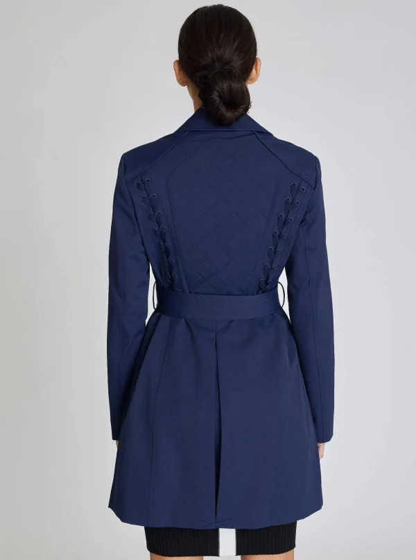Women Blanc Noir Naval Blue*Classic Trench Coat