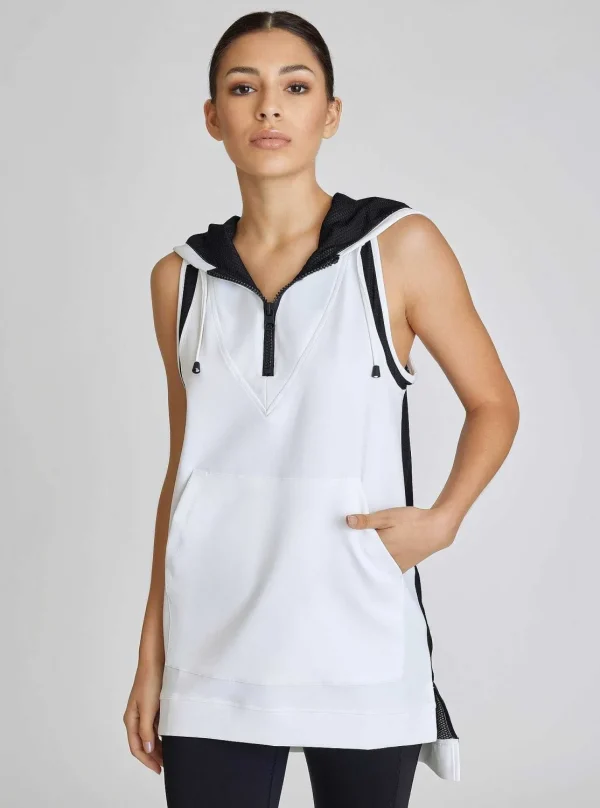 Women Blanc Noir Tops*Cocoon Vest