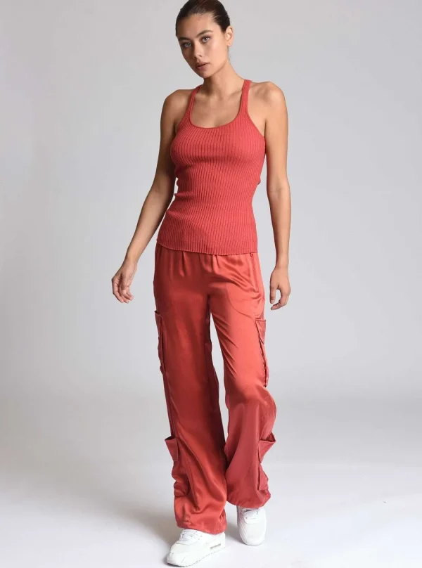 Women Blanc Noir Cranberry*Color Block Tank
