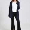 Women Blanc Noir Naval Blue*Cropped Portola Cardigan