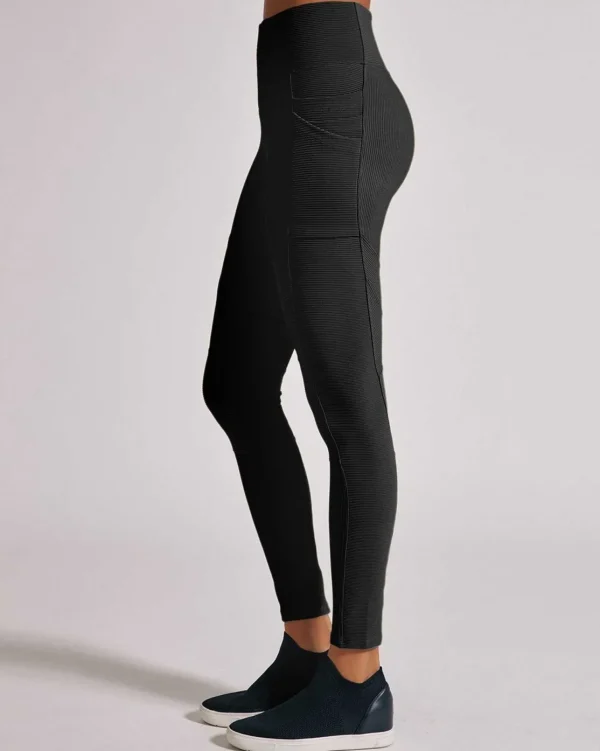 Women Blanc Noir Activewear*Directional Rib Legging