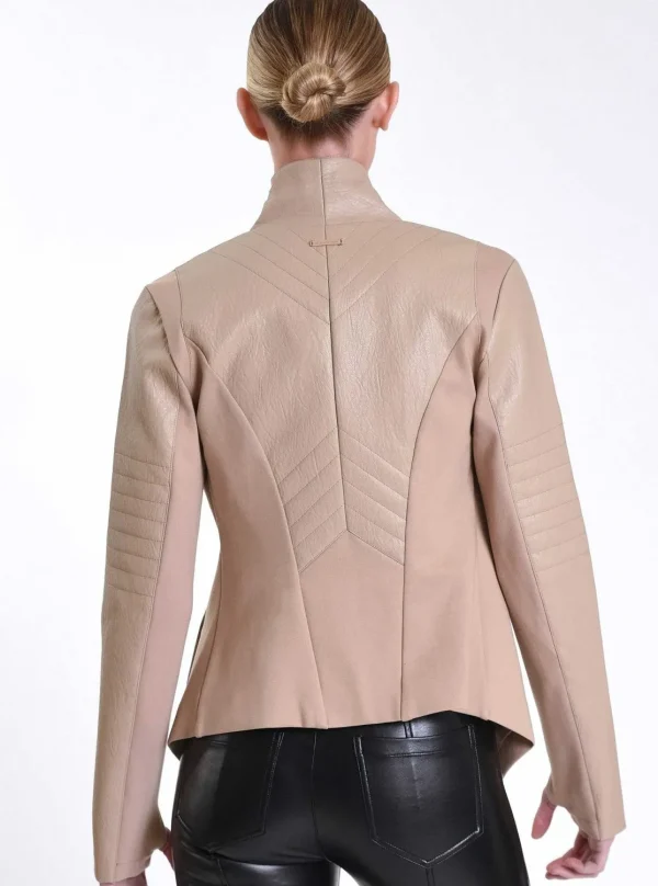 Women Blanc Noir Travel*Drape Front Jacket
