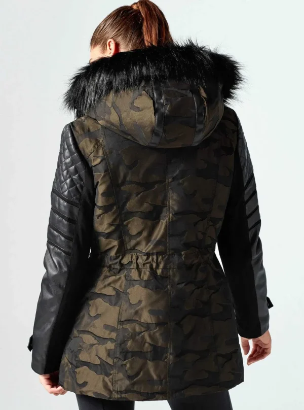 Women Blanc Noir Olive*Enfield Hybrid Camo Jacket - Camo