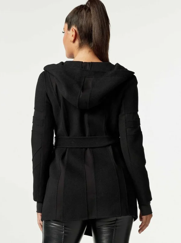 Women Blanc Noir Travel*Handmade Wool Traveler Jacket