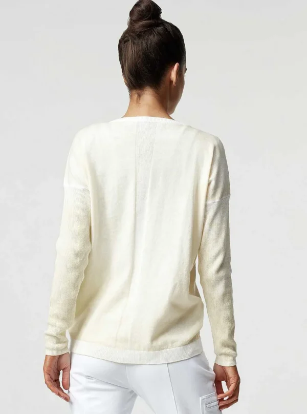 Women Blanc Noir Mellow Yellow*Huntress Boyfriend Sweater