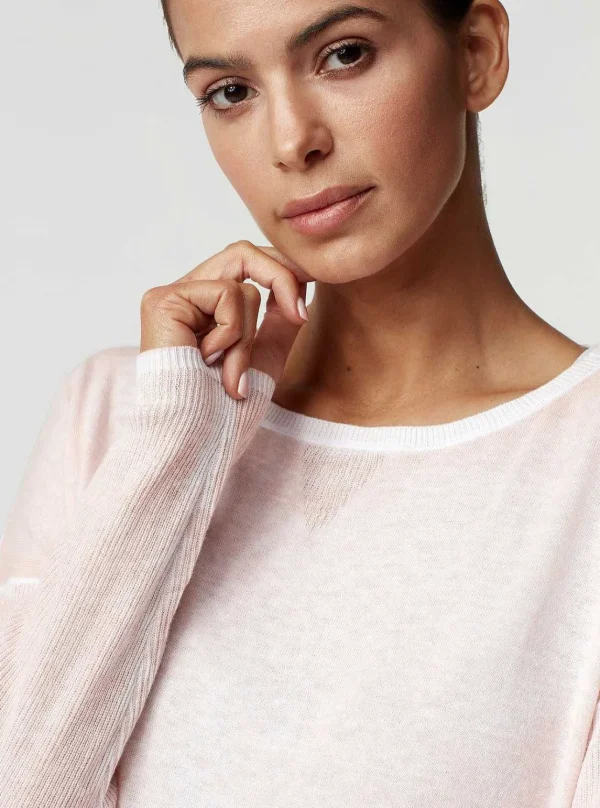 Women Blanc Noir Peach*Huntress Boyfriend Sweater