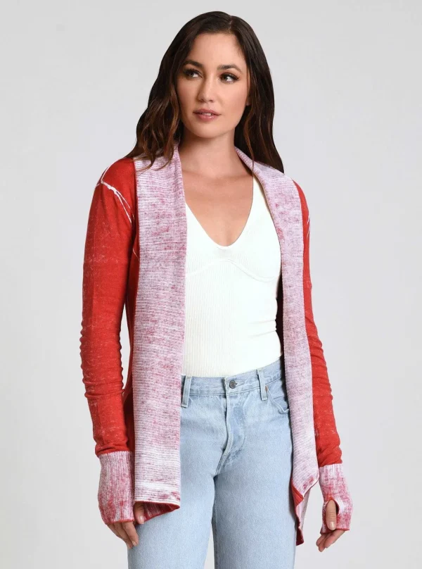 Women Blanc Noir Tops*Huntress Drape Front Cardigan