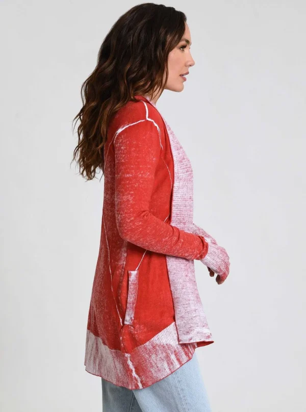 Women Blanc Noir Tops*Huntress Drape Front Cardigan