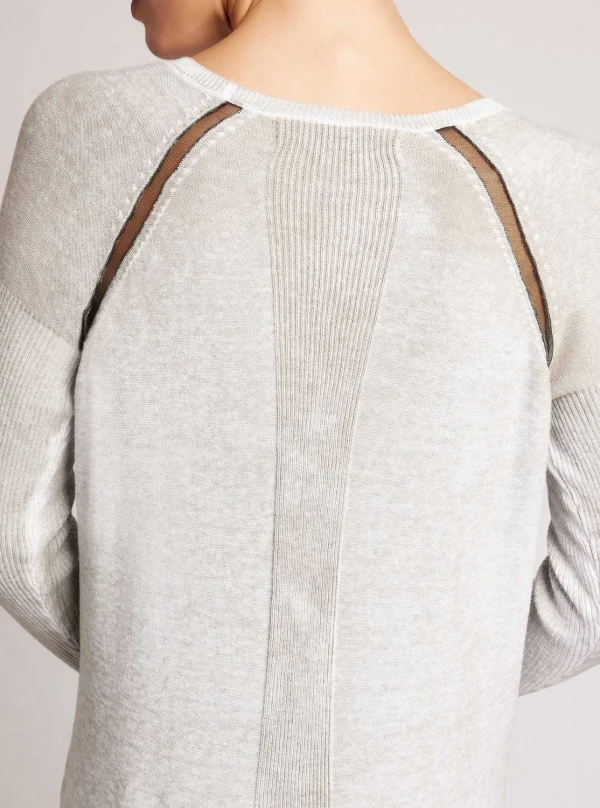 Women Blanc Noir Tops*Huntress Mesh Boyfriend Sweater