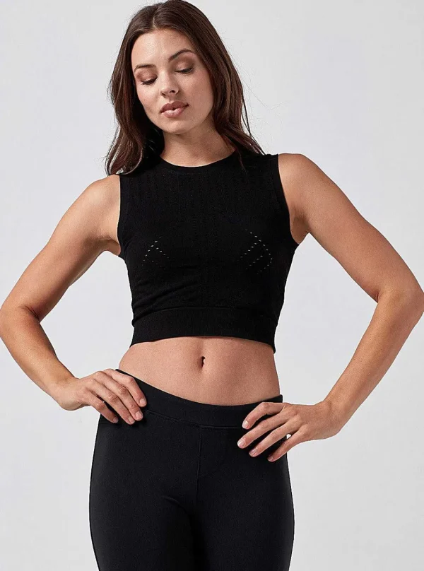 Women Blanc Noir Activewear*Infinity Crop