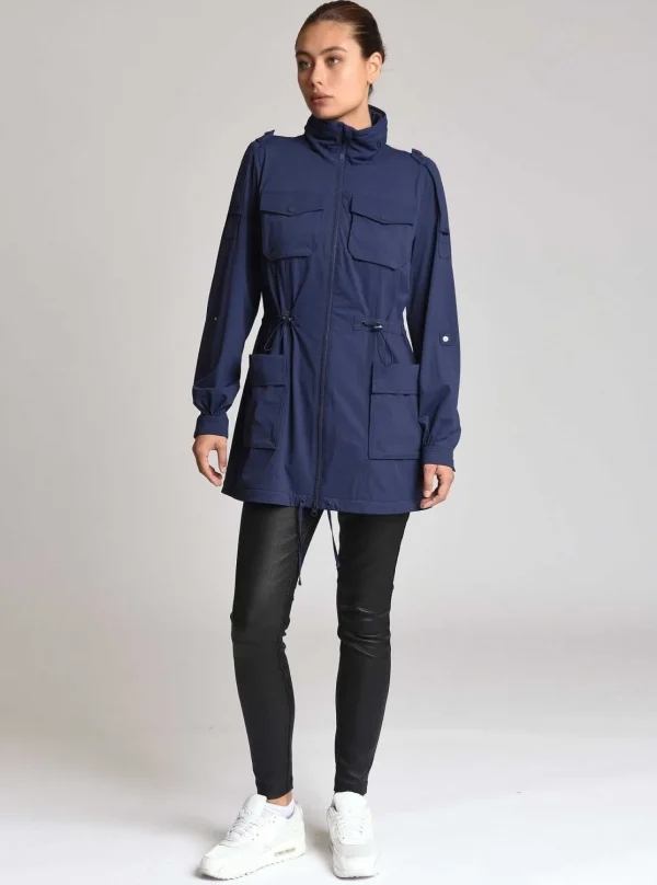 Women Blanc Noir Naval Blue*Mastermind Anorak