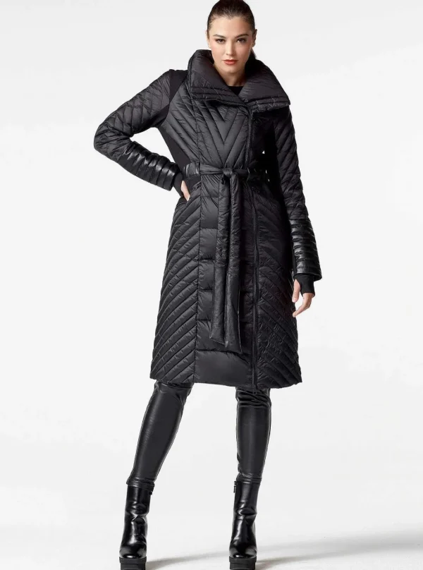 Women Blanc Noir Puffers & Coats*Motion Panel Down Filled Maxi Coat