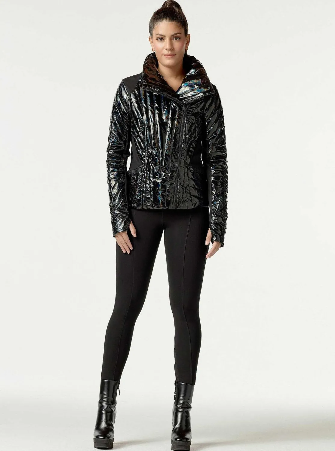 motion_panel_puffer_0.webp Women Blanc Noir Puffers & Coats*Motion Panel Puffer