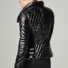 Women Blanc Noir Puffers & Coats*Motion Panel Puffer Shiny - Down Filled