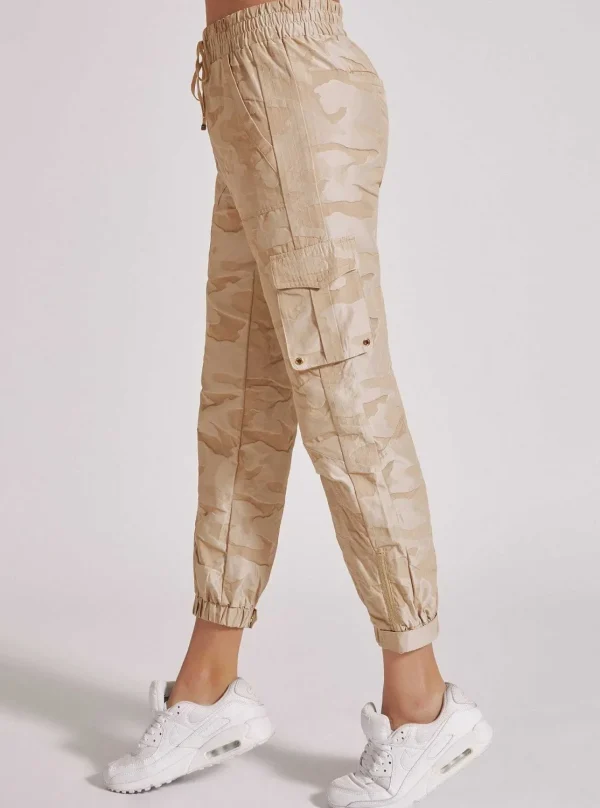 Women Blanc Noir Bottoms*New Camo Pant Gold Trims