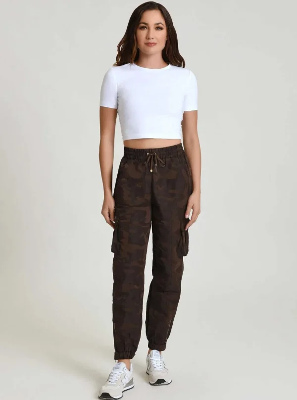 Women Blanc Noir Bottoms*New Camo Pant Gold Trims