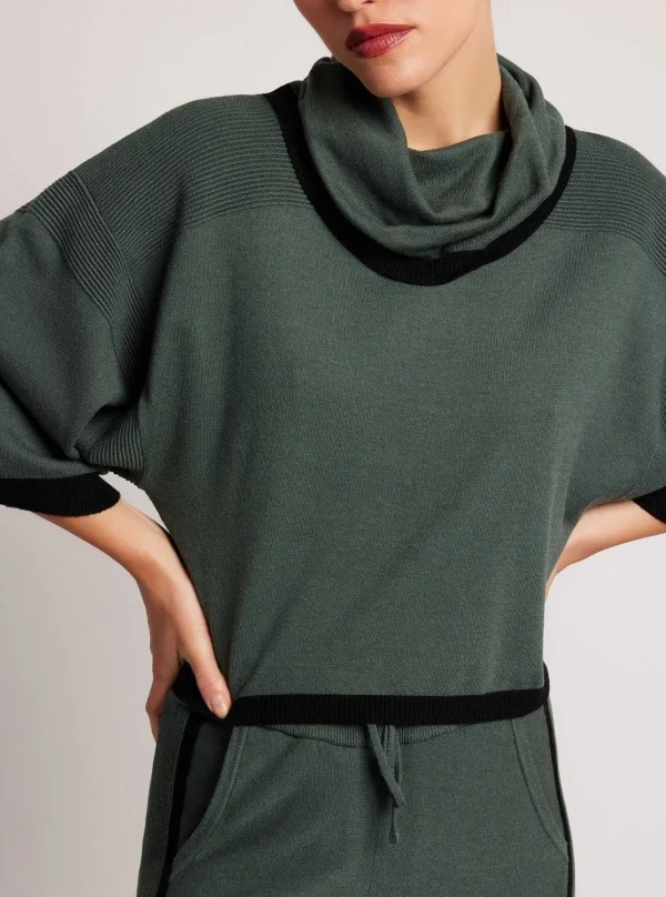 Women Blanc Noir Sweaters*Portola Cowl Neck Sweater