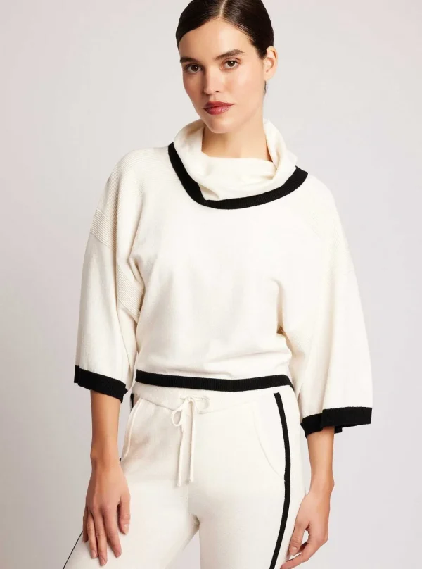 Women Blanc Noir Sweaters*Portola Cowl Neck Sweater