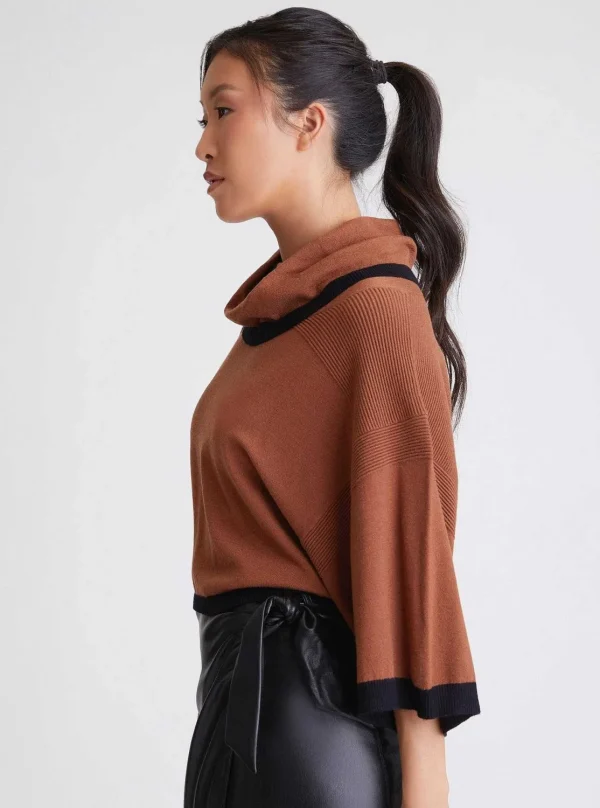 Women Blanc Noir Sweaters*Portola Cowl Neck Sweater