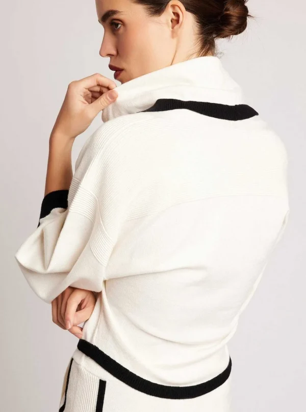 Women Blanc Noir Sweaters*Portola Cowl Neck Sweater