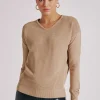 Women Blanc Noir Sweaters*Portola V Neck