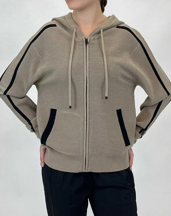 Women Blanc Noir Sweaters*Portola Zip Up Hoodie