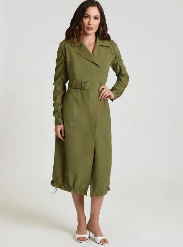 Women Blanc Noir Olive*Soft Penelope Trench