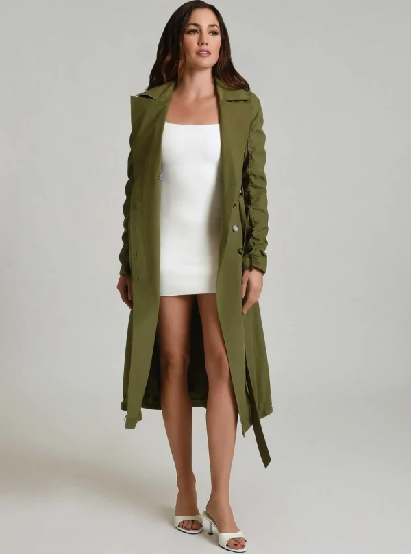 Women Blanc Noir Olive*Soft Penelope Trench