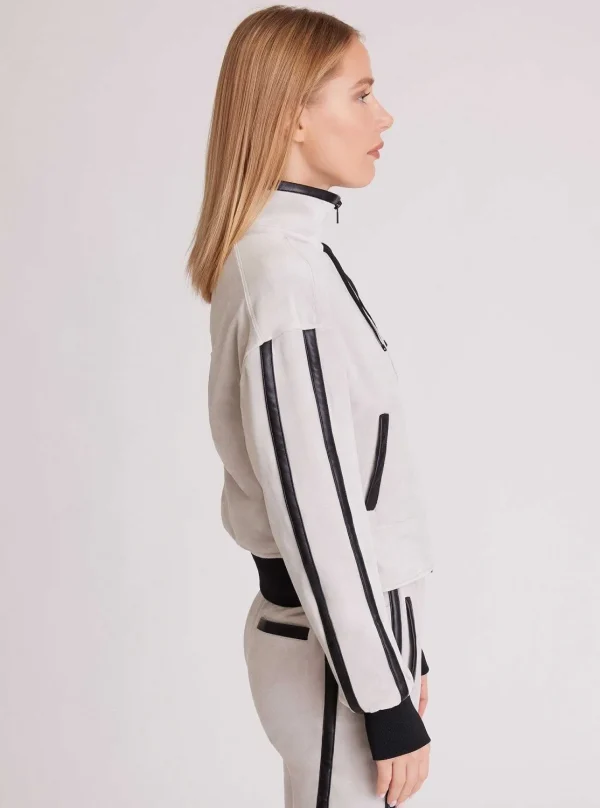 Women Blanc Noir Activewear*Sporty Velour Jacket