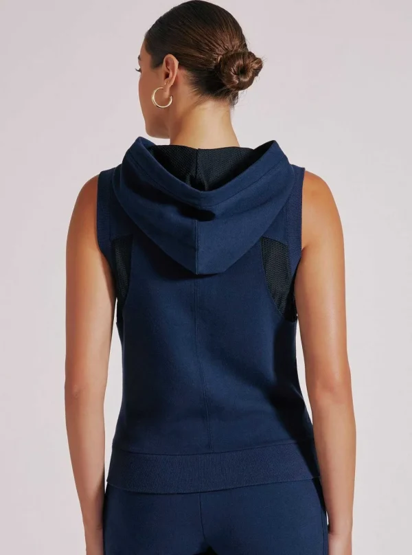 Women Blanc Noir Naval Blue*Tempest Zip Up Vest