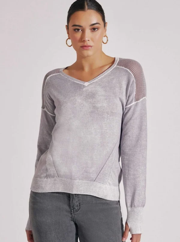 Women Blanc Noir Tops*V-Neck Huntress Sweater